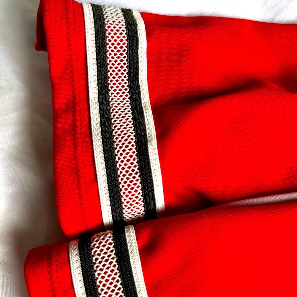 Red Devilish cheerleading skirts